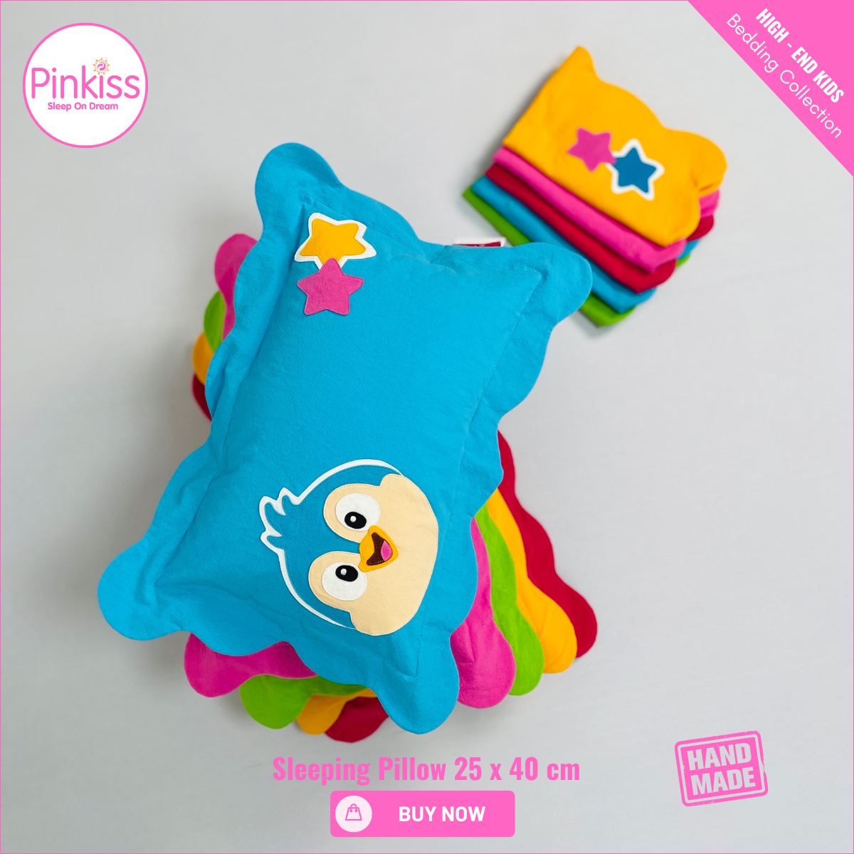 Ruffled Toddler Pillow – Gentle & Playful Comfort