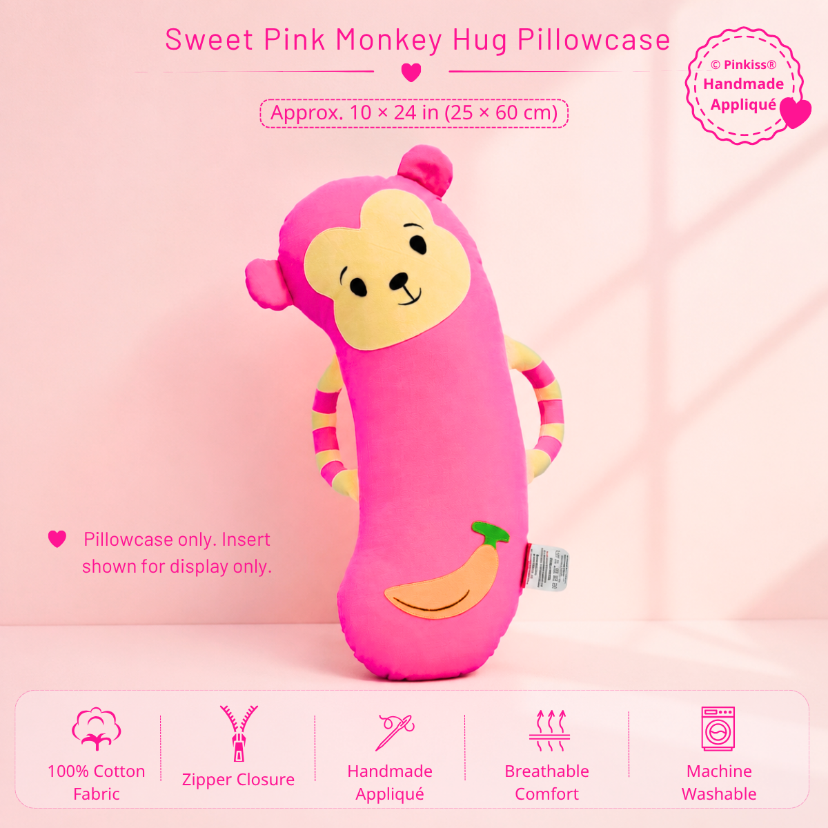 Monkey Hug Pillowcase