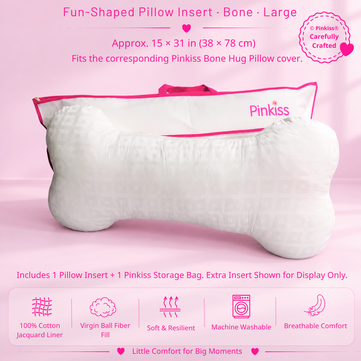 Fun-Shaped Pillow Insert – Growing Kids Sizes