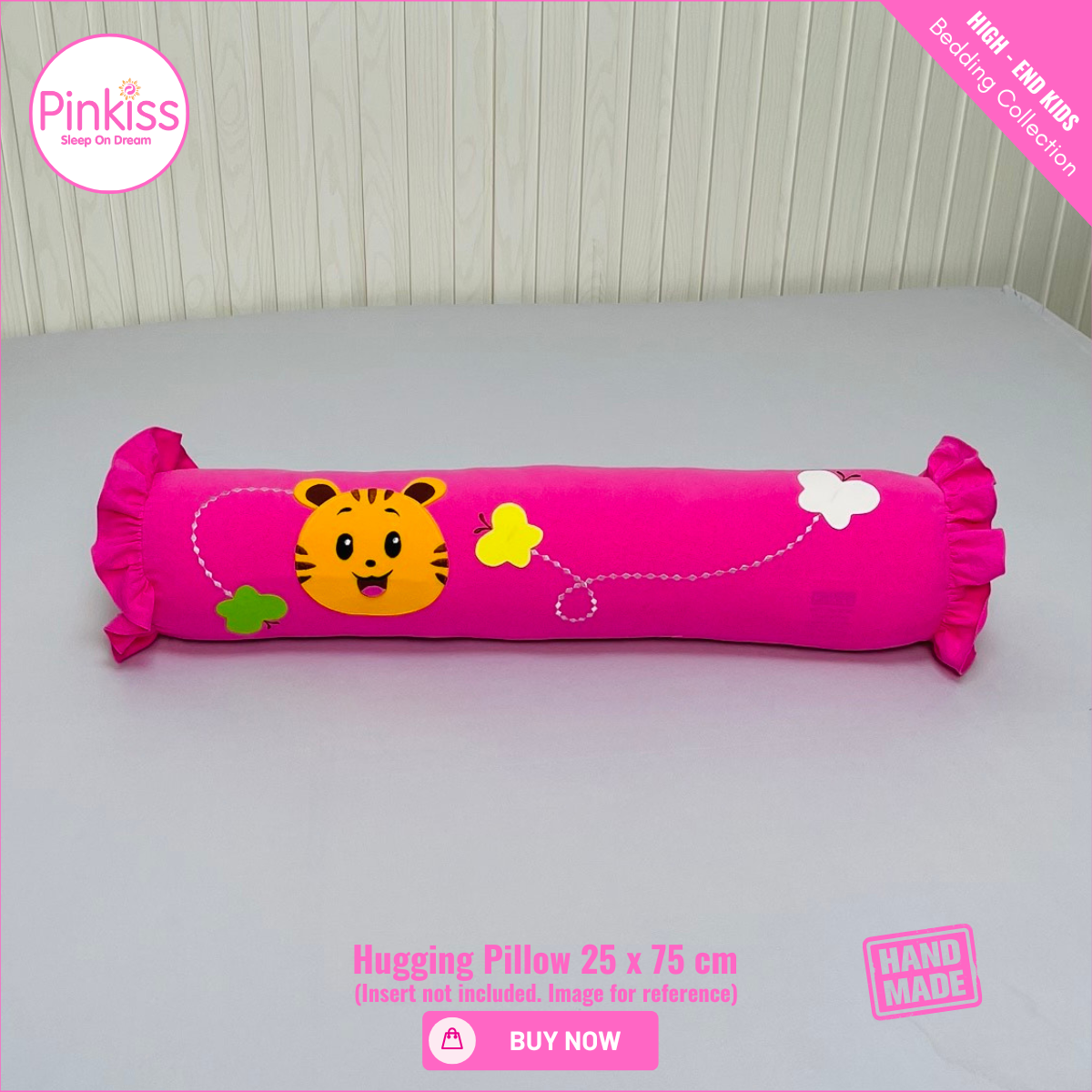 Ruffled Hugging Pillowcase – 25 x 75 cm