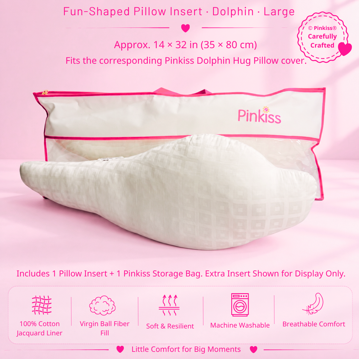 Fun-Shaped Pillow Insert – Growing Kids Sizes