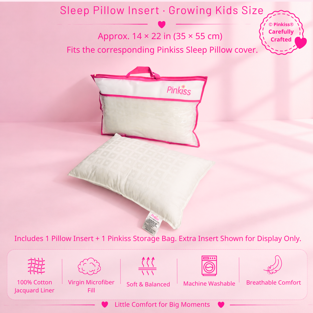 Sleep Pillow Insert – Kids & Small Sizes