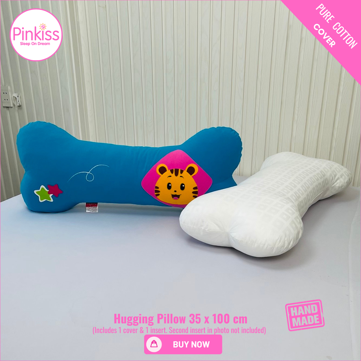Bone-Shaped Hugging Pillow XL – 35 x 100 cm